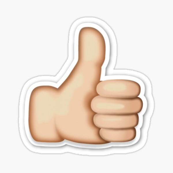 Thumbs Up Emoji Stickers for Sale | Redbubble