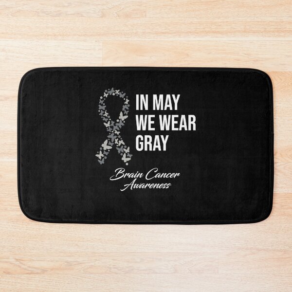 Item preview, In May We Wear Gray Brain Cancer Awareness Ribbon Butterflies designed and sold by RedQuality.