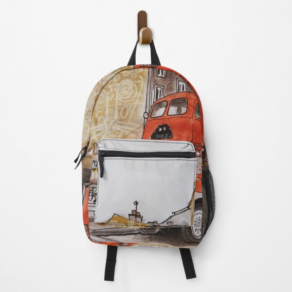 Item preview, Old red bus designed and sold by UMA Urban Sketch.