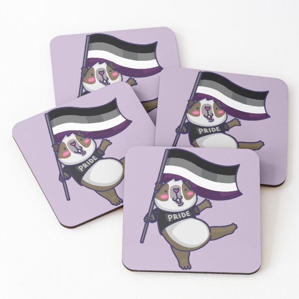 Item preview, Guinea Pig Pride: Asexual designed and sold by Pigapalooza.