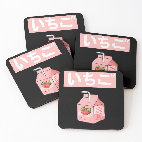 Item preview, Japanese Aesthetics Kawaii Strawberry Milk Shake designed and sold by Johan Liebert.