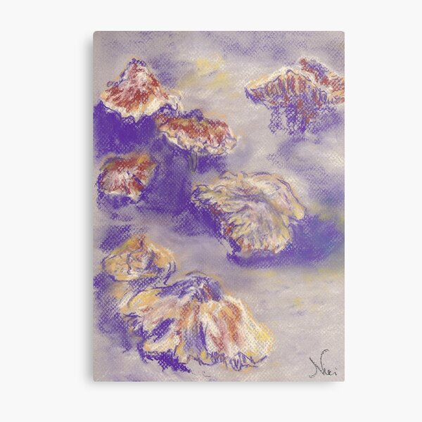 Plein Air Shrooms (pastel) Metal Print
