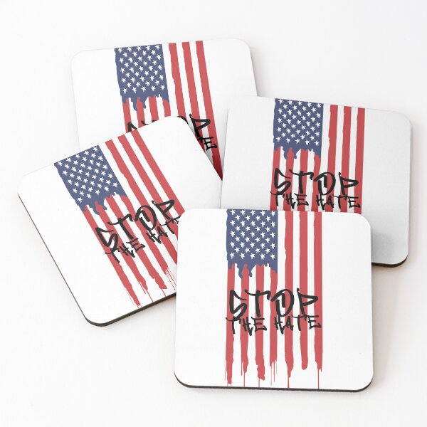 Item preview, Stop The Hate Graffiti American Flag designed and sold by davestees506.