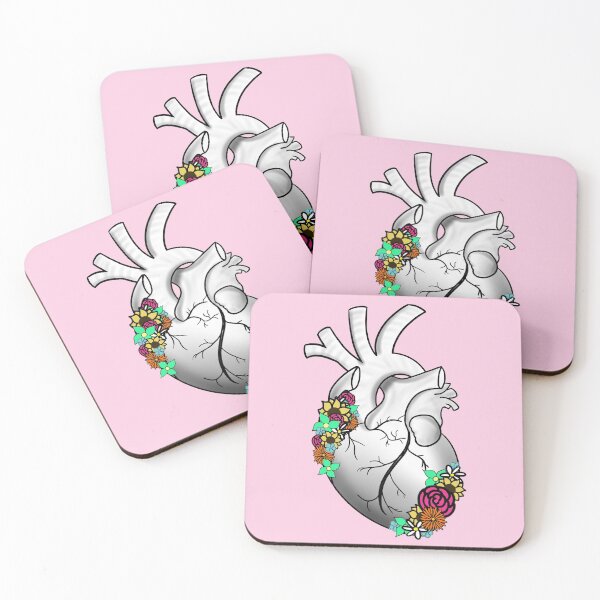Item preview, Anatomical Heart with Flowers designed and sold by PreMDDesigns.
