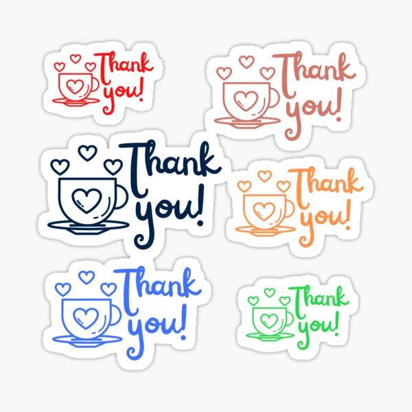 Thank you Stickers pack for customers Sticker