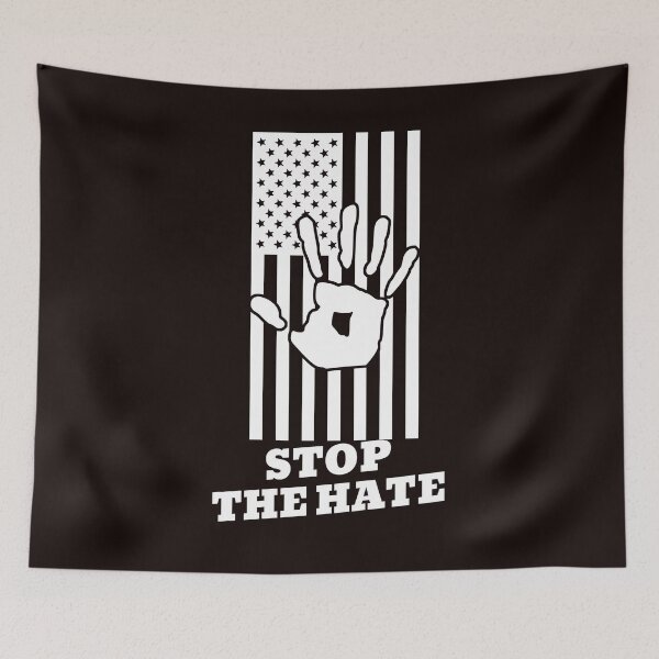 Item preview, Stop The Hate Hand Print American Flag designed and sold by davestees506.