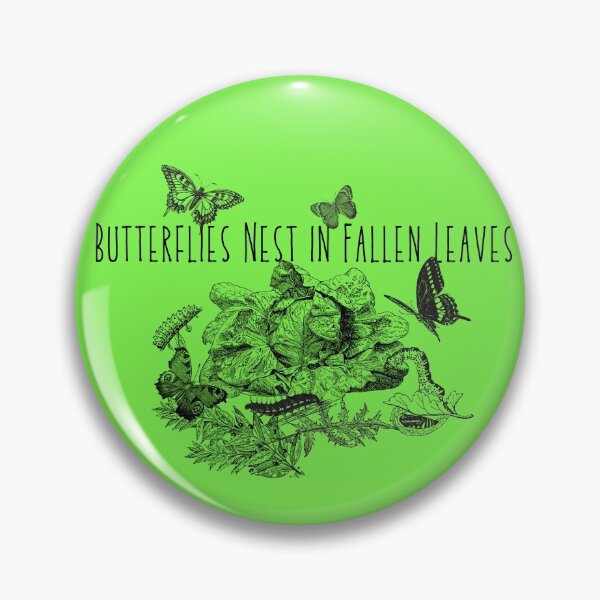 Item preview, Butterflies Nest In Fallen Leaves Native Pollinator Design designed and sold by EarthArtDesigns.