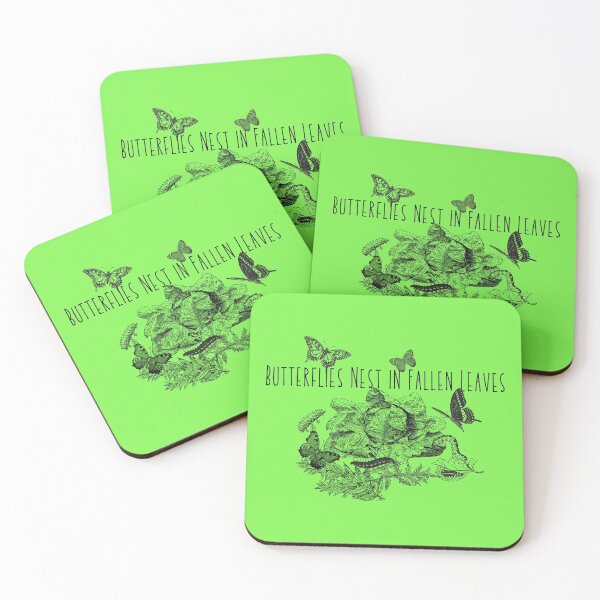 Item preview, Butterflies Nest In Fallen Leaves Native Pollinator Design designed and sold by EarthArtDesigns.