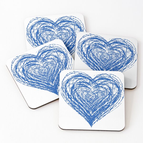 Item preview, BLUE HEART, symbol of Autism Spectrum Disorders designed and sold by angelescar.