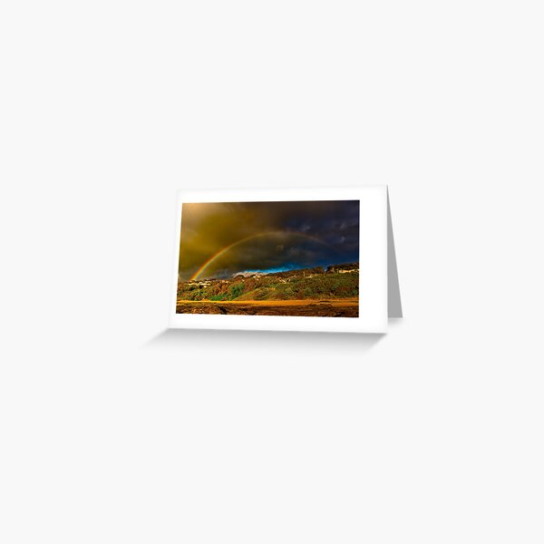 "Rainbow Over North Lorne" Greeting Card