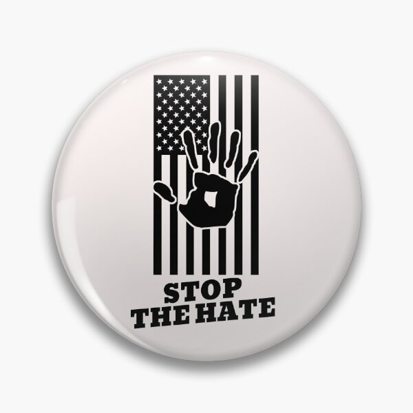 Item preview,  Stop The Hate Hand Print American Flag designed and sold by davestees506.
