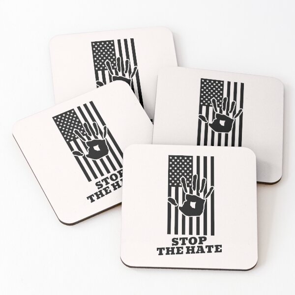 Item preview,  Stop The Hate Hand Print American Flag designed and sold by davestees506.