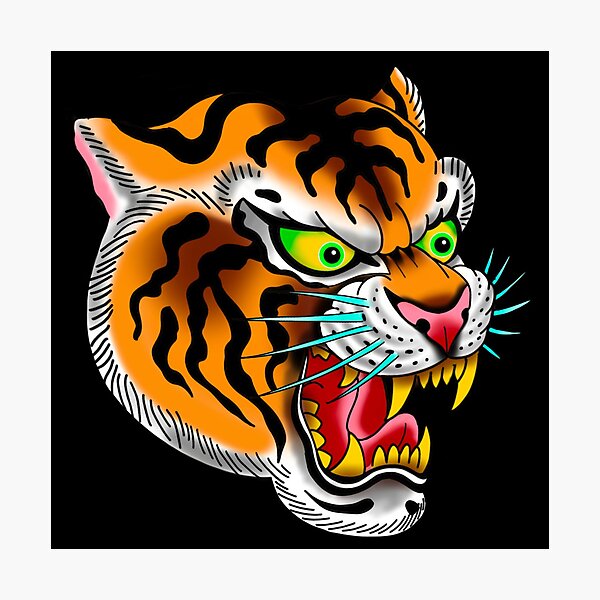 Item preview, Tiger tattoo designed and sold by KillaKPH.