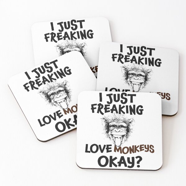 Item preview, I Just Freaking Love Monkeys Ok | Monkey Lover | Monkeys | Funny | Primate designed and sold by Tasha McGlashan.