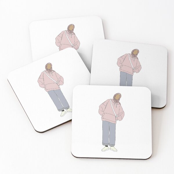 Item preview, Hijabi girl in pink designed and sold by The Hijabi Artist.