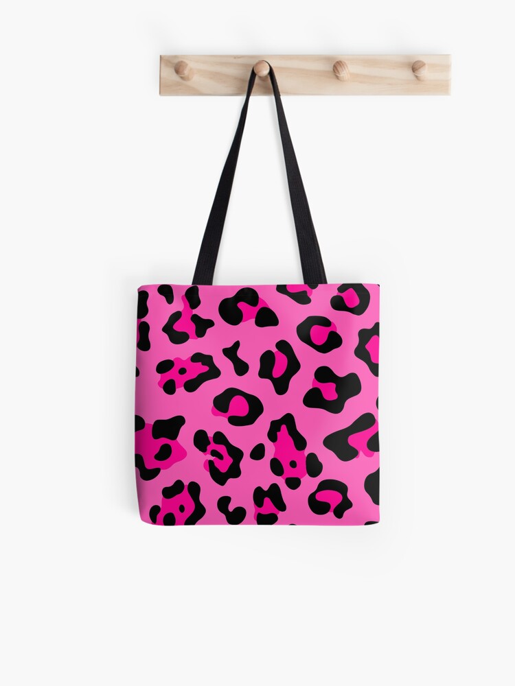 PINK Leopard Tote Bags