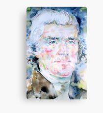 THOMAS JEFFERSON - watercolor portrait Canvas Print
