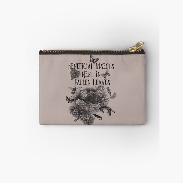 Item preview, Beneficial Insects Nest In Fallen Leaves Native Pollinator Design designed and sold by EarthArtDesigns.