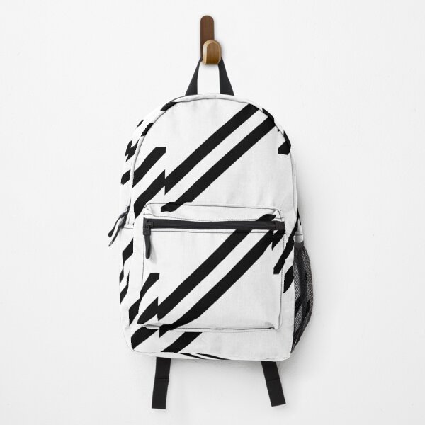Aperçu de l'œuvre Motif à rayures noires sur blanc créée et vendue par RickDesigns.