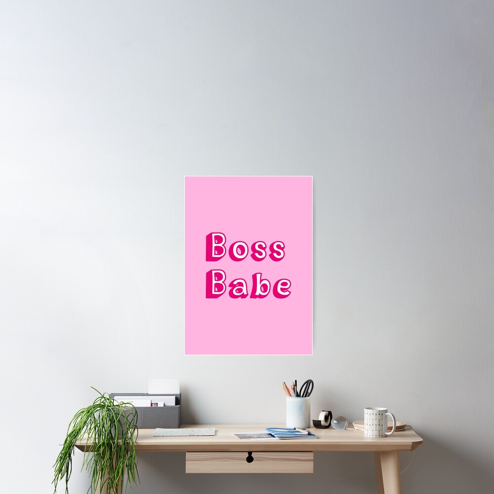 Boss Babe Pink Poster