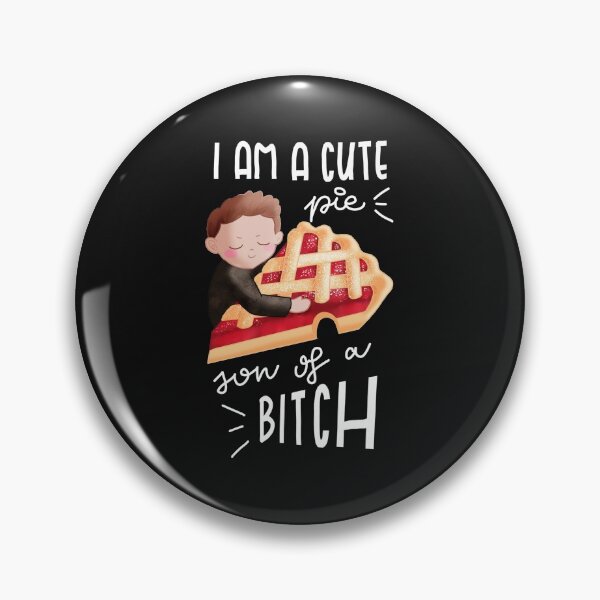 Item preview, Supernatural Dean Winchester and Pie Chibi - Son of a Bitch! designed and sold by SD-illustration.