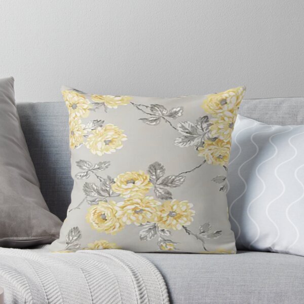 Aperçu de l'œuvre Fleurs jaunes et grises créée et vendue par WearWolfDesigns.