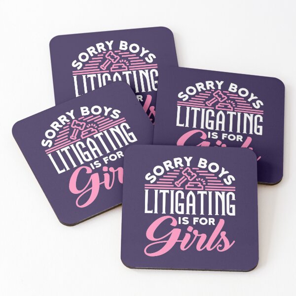 Item preview, Sorry Boys Litigating Is for Girls Women Lawyer Female Litigator designed and sold by jaygo.