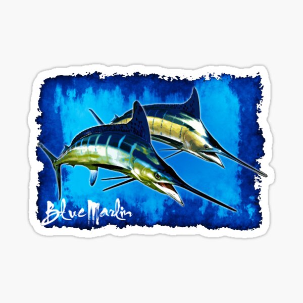 blue-marlin-paint-sticker-by-teolgomaslo-redbubble