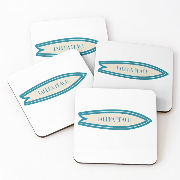 Item preview, Laguna Beach on a surfboard sticker designed and sold by StickersbyVW.