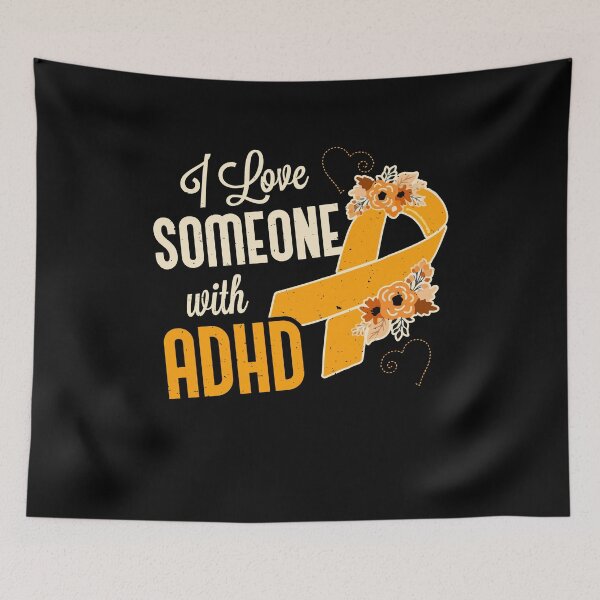 Item preview, I Love Someone With ADHD Ribbon Awareness Unique designed and sold by Dressed For  Duty.