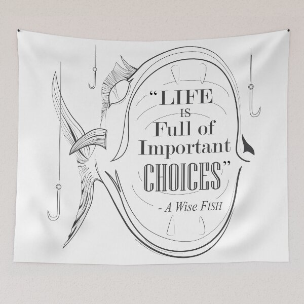 Item preview, Life Is Full of Important Choices Fishing designed and sold by rclwow.