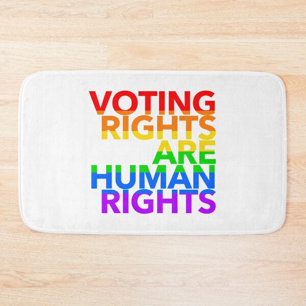 Item preview, Voting Rights are Human Rights (rainbow) designed and sold by Thelittlelord.