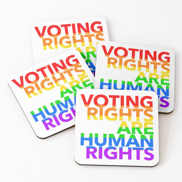 Item preview, Voting Rights are Human Rights (rainbow) designed and sold by Thelittlelord.