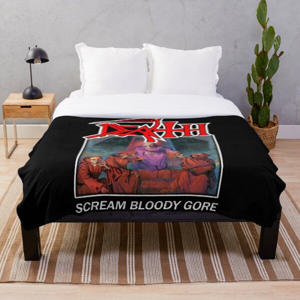 Death - Scream Bloody Gore Throw Blanket