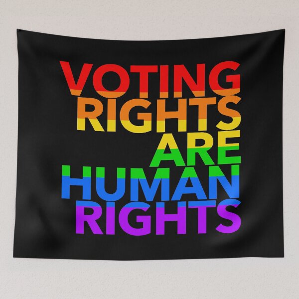 Item preview, Voting Rights are Human Rights (pride) designed and sold by Thelittlelord.