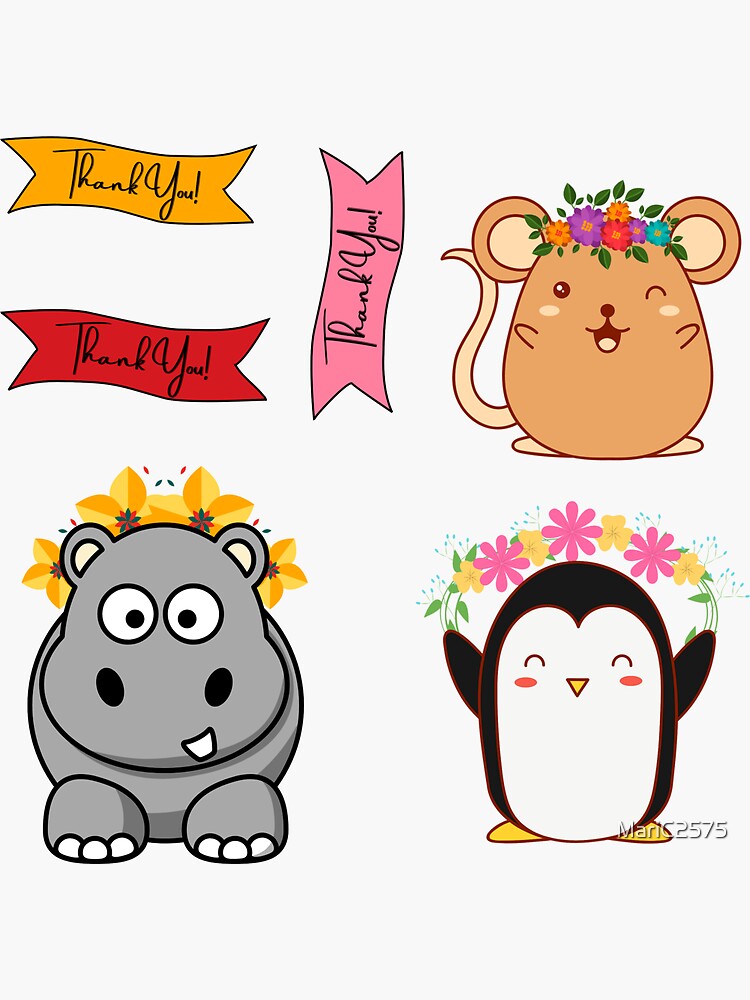 "Thank you! Stickers Pack for Stores" Sticker for Sale by MariC2575