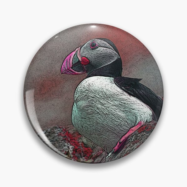 Item preview, Puffin in Red designed and sold by BeceroCreations.