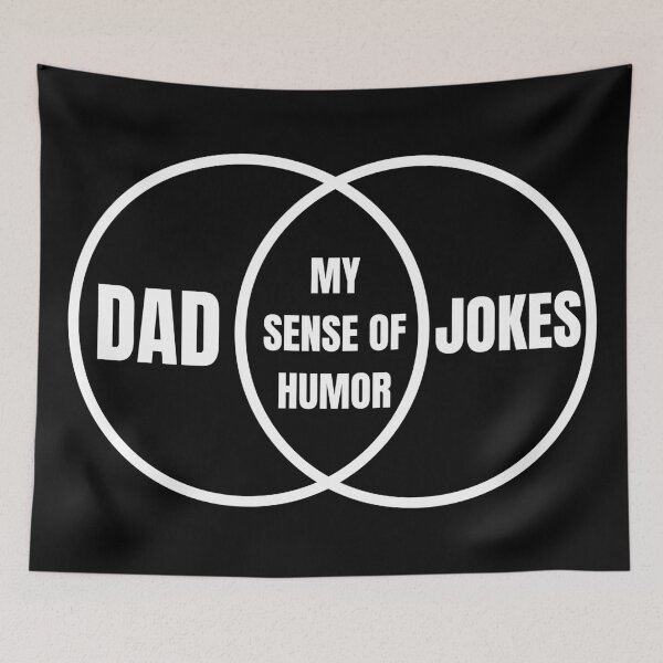 Item preview, Dad jokes venn diagram designed and sold by Caregiverology.