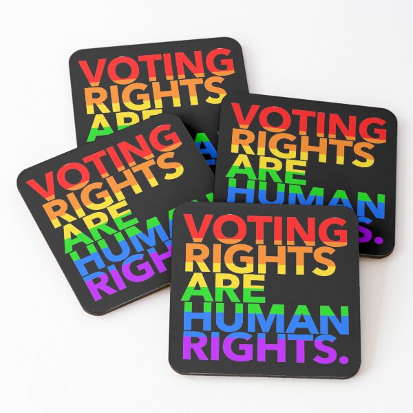 Item preview,  Voting Rights are Human Rights (gay pride edition) designed and sold by Thelittlelord.