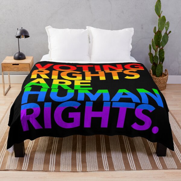 Item preview, Voting Rights are Human Rights (gay pride edition) designed and sold by Thelittlelord.