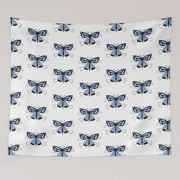 Item preview, Crossbone Butterfly (blue) designed and sold by gross-girl99.