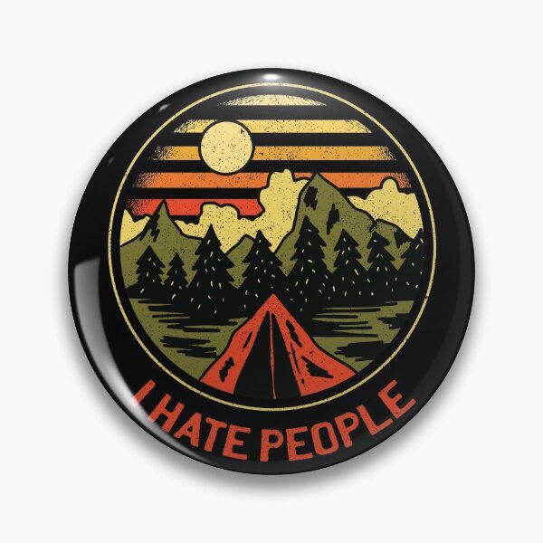 Item preview, I Hate People T-Shirt, Camping Retro Themed I Hate People, Camping Outdoors Gift, Vintage Camping Shirt, Mountain Shirt designed and sold by UniqueStylistic.