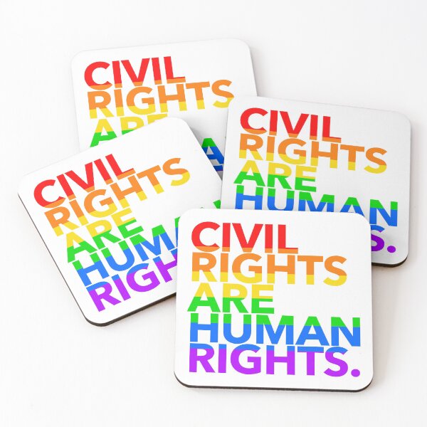 Item preview, CIVIL Rights are Human Rights (gay pride) designed and sold by Thelittlelord.