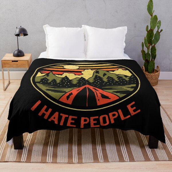 Item preview, I Hate People T-Shirt, Camping Retro Themed I Hate People, Camping Outdoors Gift, Vintage Camping Shirt, Mountain Shirt designed and sold by UniqueStylistic.