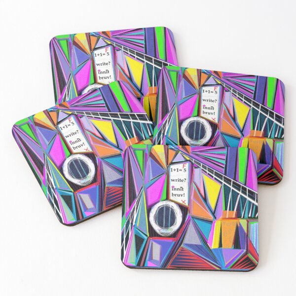 Item preview, Spools of Electic Colours, abstract design designed and sold by Art With Impact – Statement Art & Apparel for Deep Thinkers.