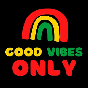 Artwork thumbnail, Good Vibes Only Reggae Rasta Colors by RastaColors