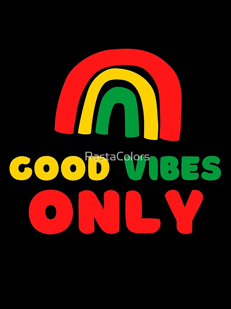 Thumbnail 3 of 3, Scarf, Good Vibes Only Reggae Rasta Colors designed and sold by RastaColors.