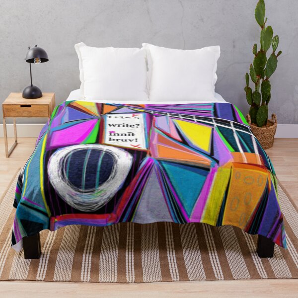 Item preview, Spools of Electic Colours, abstract design designed and sold by Art With Impact – Statement Art & Apparel for Deep Thinkers.