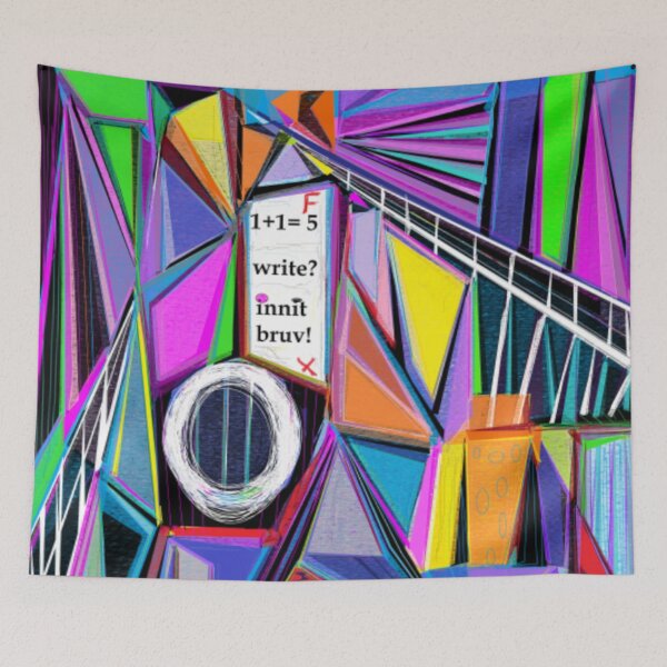 Item preview, Spools of Electic Colours, abstract design designed and sold by Art With Impact – Statement Art & Apparel for Deep Thinkers.