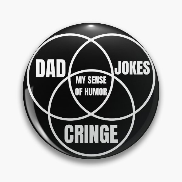 Item preview, Dad jokes triple venn diagram designed and sold by Caregiverology.